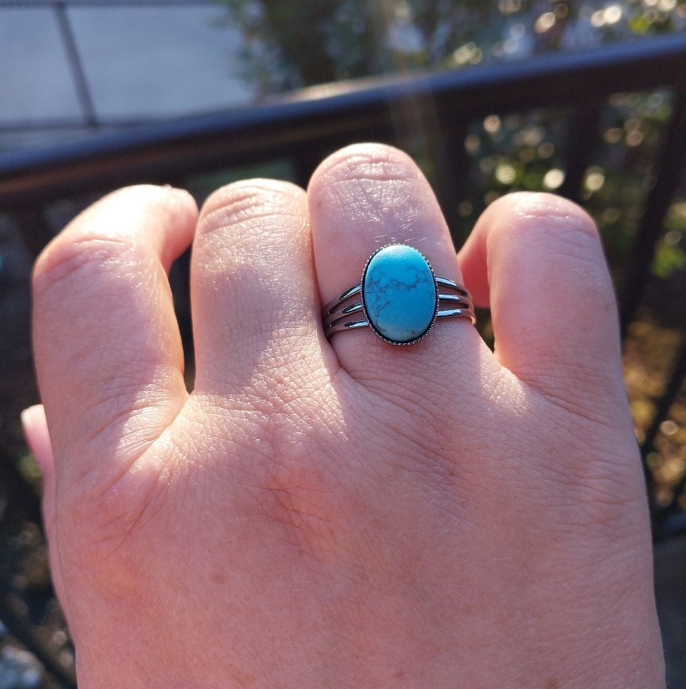 Adjustable Turquoise Ring